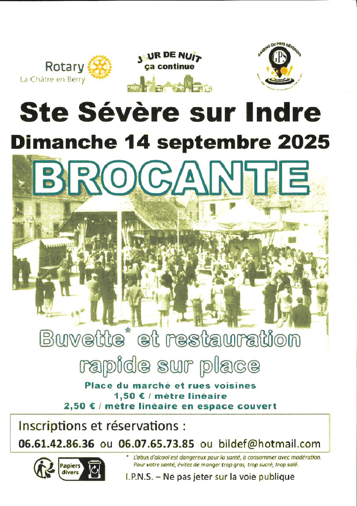 Brocante – dimanche 14 septembre