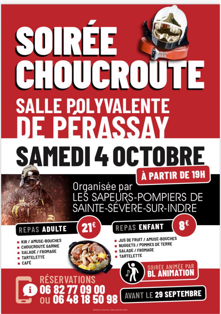 Soirée choucroute – samedi 4 octobre
