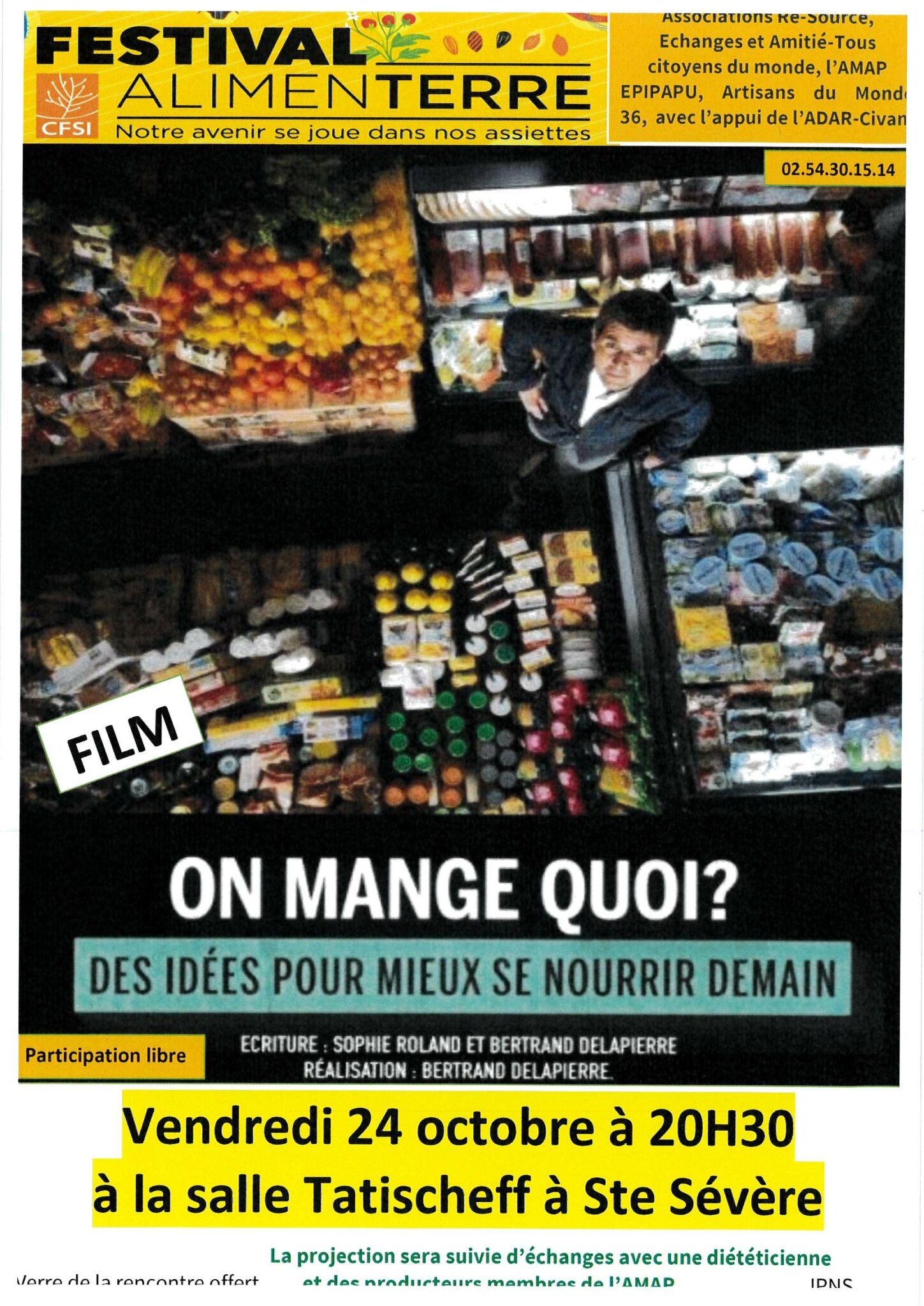 Festival Alimenterre – vendredi 24 octobre
