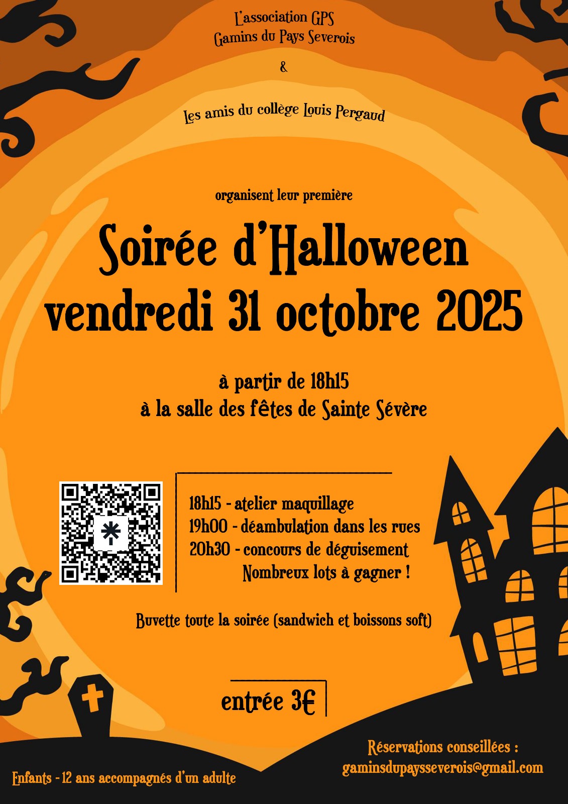 Soirée Halloween – vendredi 31 octobre