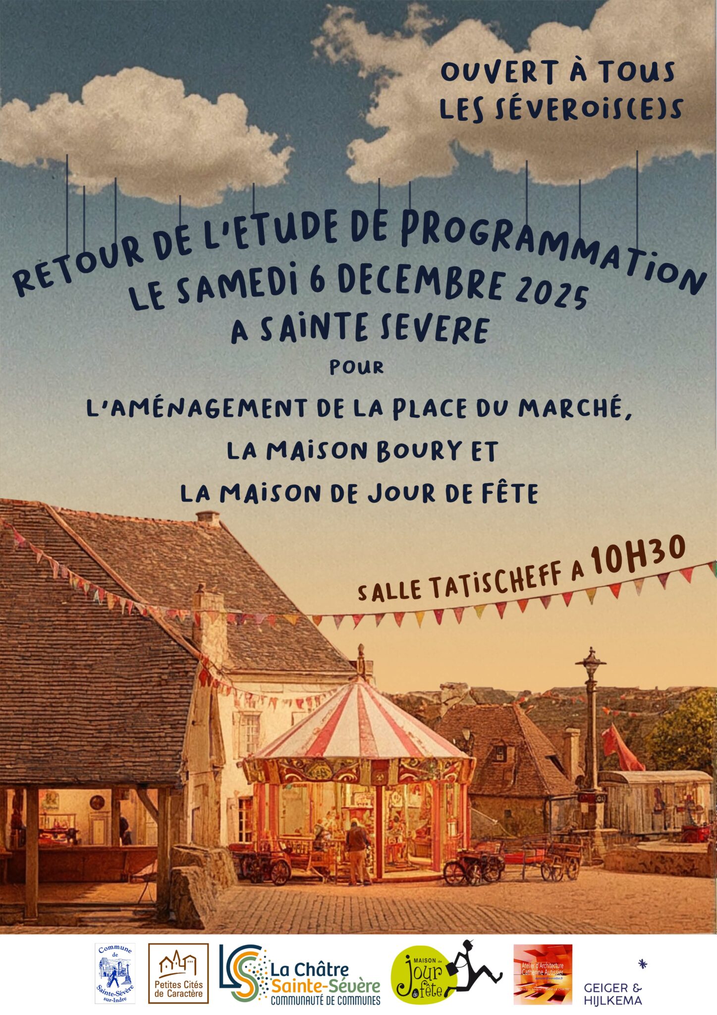 Retour de l’étude de programmation de la place du Marché, la maison Boury et la Maison Jour de Fête