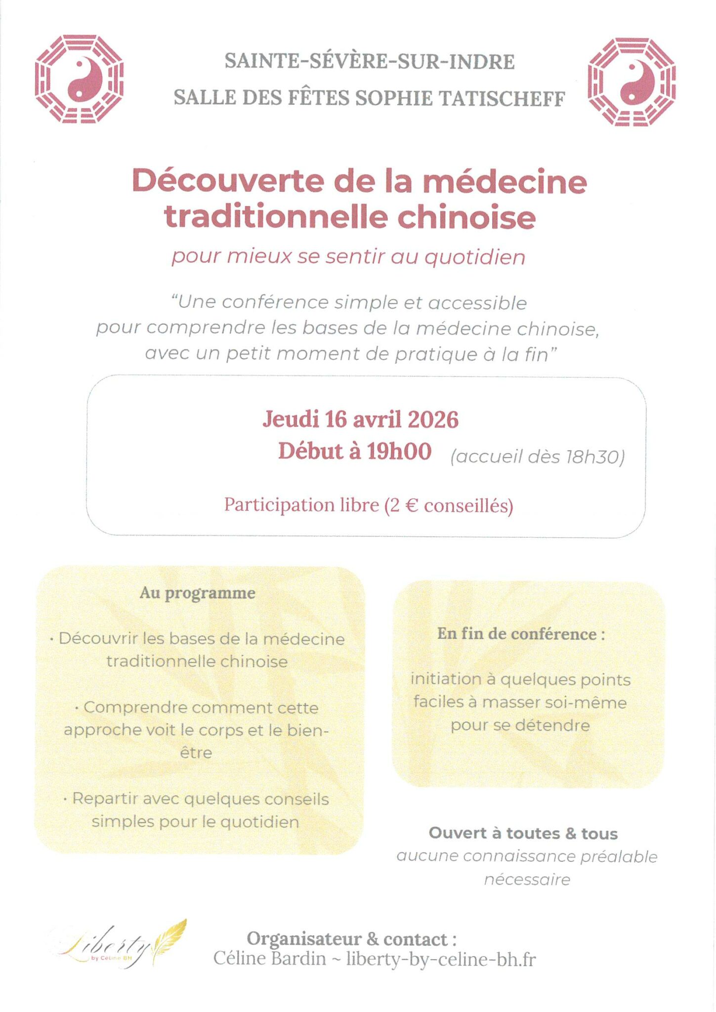 Découverte de la médecine traditionnelle chinoise – jeudi 16 avril à 19h