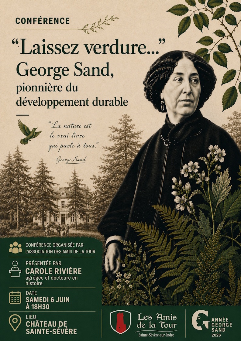 Conférence au château de Ste-Sévère – samedi 6 juin